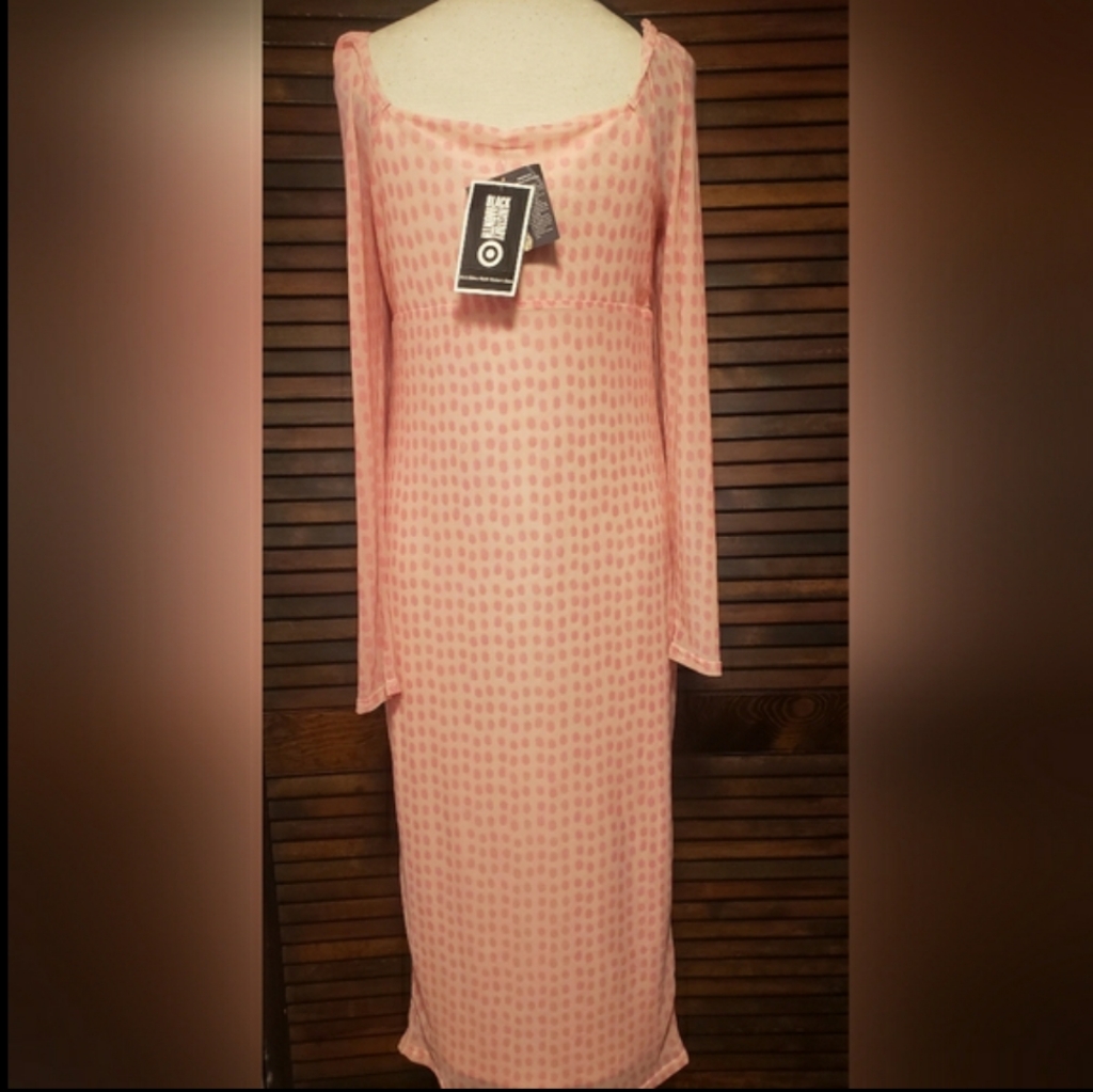 House Of Aama Mesh Print Dress, Size M, Nwt — image 4 of 4